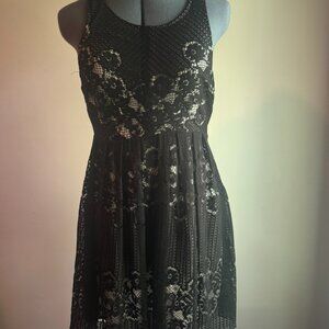 Free People Black Lace Dress